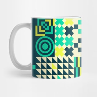 Colorful geometric shapes mosaic pattern Mug